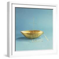 The Broighter Gold, Gold Model Boat-null-Framed Giclee Print