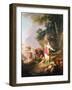 The Broken Eggs (Oil on Canvas)-Jean-Baptiste Huet-Framed Giclee Print