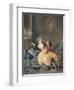 'The Broken Fan', end eighteenth century-Jean-Baptiste Huet-Framed Giclee Print