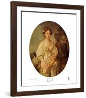 The Broken Jug-Jean-Baptiste Greuze-Framed Art Print