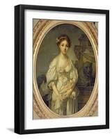 The Broken Pitcher, c.1772-73-Jean-Baptiste Greuze-Framed Giclee Print