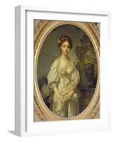 The Broken Pitcher, c.1772-73-Jean-Baptiste Greuze-Framed Giclee Print