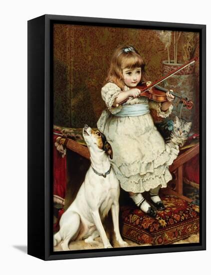 The Broken String-Charles Burton Barber-Framed Stretched Canvas