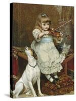 The Broken String-Charles Burton Barber-Stretched Canvas