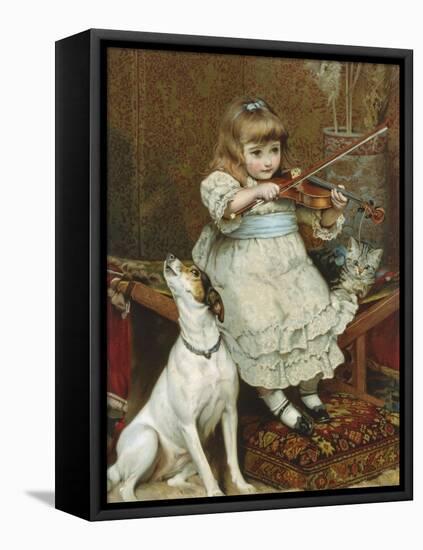 The Broken String-Charles Burton Barber-Framed Stretched Canvas