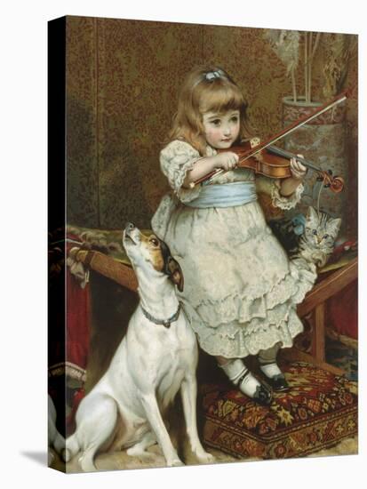 The Broken String-Charles Burton Barber-Stretched Canvas