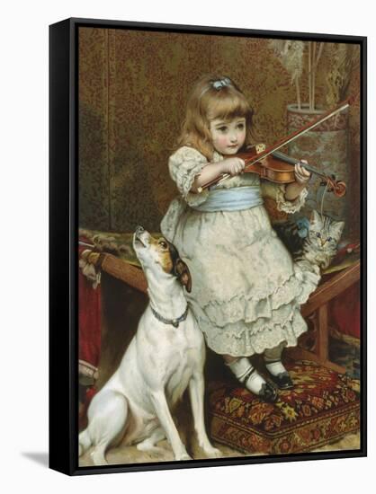 The Broken String-Charles Burton Barber-Framed Stretched Canvas