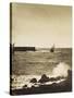 The Broken Wave; La Vague Brise-Mer, Mediterranee-Gustave Le Gray-Stretched Canvas