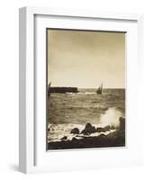 The Broken Wave; La Vague Brise-Mer, Mediterranee-Gustave Le Gray-Framed Giclee Print