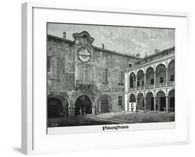The Broletto in Novara, 1877-null-Framed Giclee Print