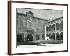 The Broletto in Novara, 1877-null-Framed Giclee Print