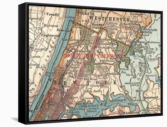 The Bronx (C. 1900)-Encyclopaedia Britannica-Framed Stretched Canvas