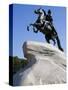 The Bronze Horseman Statue, Monument to Tsar Peter the Great, St. Petersburg, Russia-Nancy & Steve Ross-Stretched Canvas