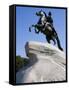 The Bronze Horseman Statue, Monument to Tsar Peter the Great, St. Petersburg, Russia-Nancy & Steve Ross-Framed Stretched Canvas