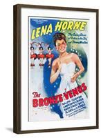 The Bronze Venus, (aka The Duke is Tops), Lena Horne on 1943 poster art, 1938-null-Framed Art Print