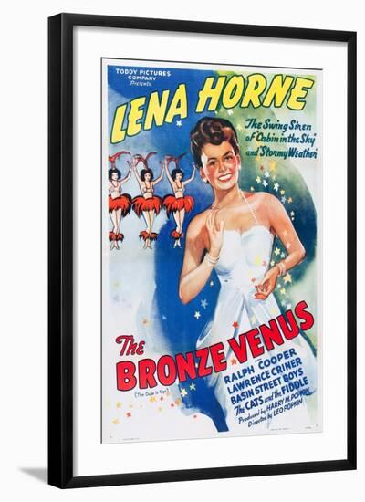 The Bronze Venus, (aka The Duke is Tops), Lena Horne on 1943 poster art, 1938-null-Framed Art Print