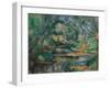 The Brook, 1895-1900, by Paul Cezanne, 1839-1906, French Impressionist painting,-Paul Cezanne-Framed Art Print