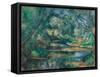 The Brook, C.1895-1900 (Oil on Fabric)-Paul Cezanne-Framed Stretched Canvas