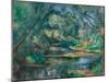 The Brook, C.1895-1900 (Oil on Fabric)-Paul Cezanne-Mounted Giclee Print