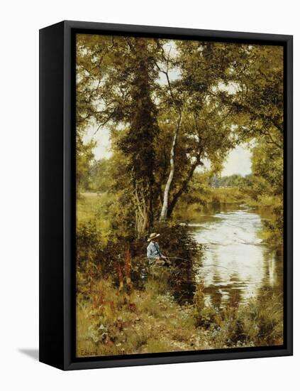 The Brook He Loved, 1892-Edward Wilkins Waite-Framed Stretched Canvas