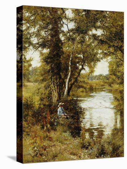 The Brook He Loved, 1892-Edward Wilkins Waite-Stretched Canvas