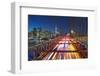 The Brooklyn Bridge and Lower Manhattan Skyline, New York City.-Jon Hicks-Framed Photographic Print