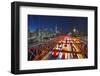 The Brooklyn Bridge and Lower Manhattan Skyline, New York City.-Jon Hicks-Framed Photographic Print