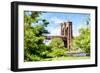 The Brooklyn Bridge - In the Style of Oil Painting-Philippe Hugonnard-Framed Premium Giclee Print