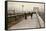 The Brooklyn Bridge Promenade, Looking Towards Manhattan, 1903-Joseph Byron-Framed Stretched Canvas