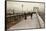 The Brooklyn Bridge Promenade, Looking Towards Manhattan, 1903-Joseph Byron-Framed Stretched Canvas