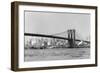 The Brooklyn Bridge Spans the East River, Ca. 1910-null-Framed Photographic Print