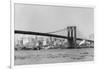 The Brooklyn Bridge Spans the East River, Ca. 1910-null-Framed Photographic Print