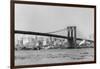 The Brooklyn Bridge Spans the East River, Ca. 1910-null-Framed Photographic Print