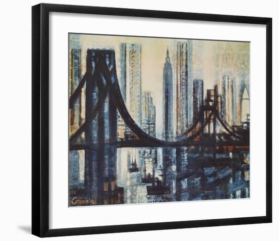 The Brooklyn-Bridge-Marcel Gromaire-Framed Collectable Print