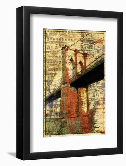 The Brooklyn Bridge-Irena Orlov-Framed Art Print