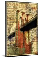 The Brooklyn Bridge-Irena Orlov-Mounted Art Print