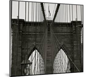 The Brooklyn Bridge-null-Mounted Art Print