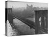 The Brooklyn Bridge-Arthur Schatz-Stretched Canvas