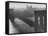 The Brooklyn Bridge-Arthur Schatz-Framed Stretched Canvas