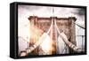 The Brooklyn Bridge-Philippe Hugonnard-Framed Stretched Canvas