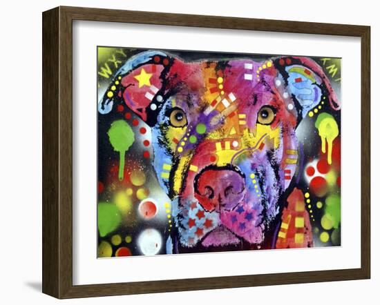 The Brooklyn Pit Bull-Dean Russo-Framed Giclee Print