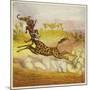 The Brothers Bold Escape the Gorillas by Riding a Giraffe-Ernest Henry Griset-Mounted Giclee Print