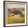 The Brothers Bold Escape the Gorillas by Riding an Ostrich-Ernest Henry Griset-Framed Giclee Print