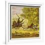 The Brothers Bold Pursued by Angry Gorillas-Ernest Henry Griset-Framed Giclee Print