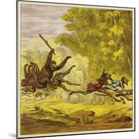 The Brothers Bold Pursued by Angry Gorillas-Ernest Henry Griset-Mounted Giclee Print