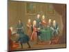 The Brothers Clarke with Other Gentlemen Taking Wine, c.1730-35-Gawen Hamilton-Mounted Giclee Print