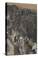 The Brow of the Hill Near Nazareth from 'The Life of Our Lord Jesus Christ'-James Jacques Joseph Tissot-Stretched Canvas