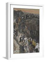 The Brow of the Hill Near Nazareth from 'The Life of Our Lord Jesus Christ'-James Jacques Joseph Tissot-Framed Giclee Print