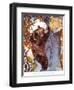 The Brown Bear (Ursus Arctos), Climbing after Honey, Illustration from 'The New Natural History',…-Warwick Reynolds-Framed Giclee Print