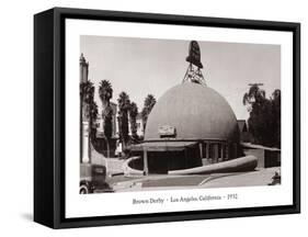 The Brown Derby, Los Angeles, California, 1932-null-Framed Stretched Canvas